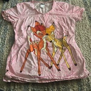 Disney Bambi Scrub top